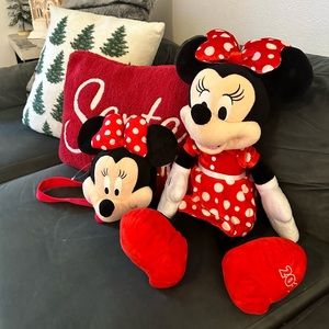 Minnie mouse, plush with Minnie mouse bag